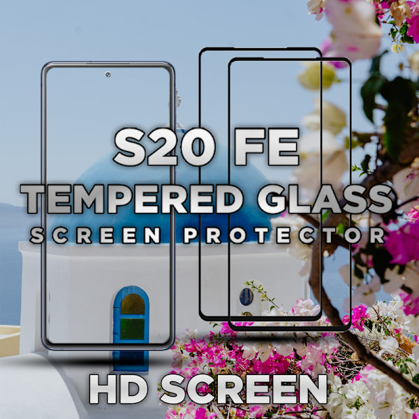 2-Pack Samsung S20 FE - Härdat Glass 9H - Super Kvalitet 3D