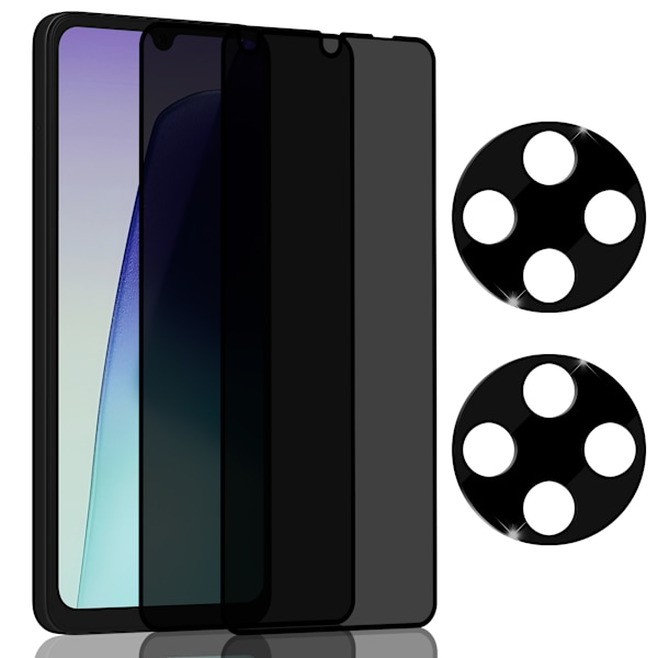 2-Pack Xiaomi Redmi 14C Privacy Skärmskydd & 2-Pack linsskydd - Härdat Glas 9H - Super kvalitet 3D