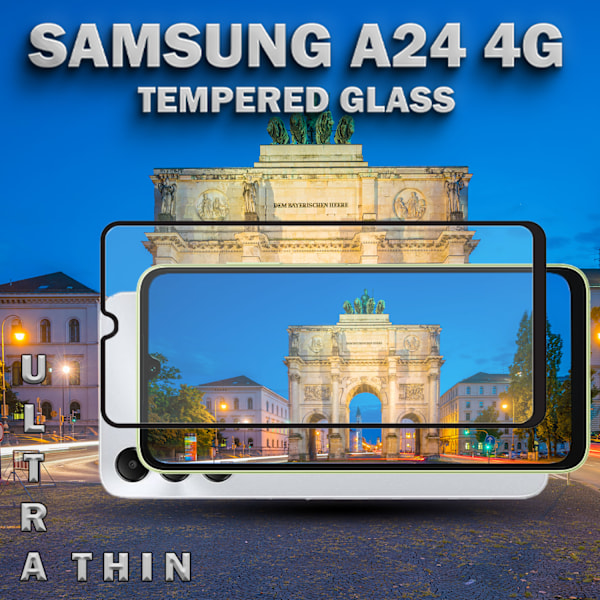 1-Pack SAMSUNG GALAXY A24 Näytönsuoja - Karkaistu Lasi 9H - Super laatu 3D