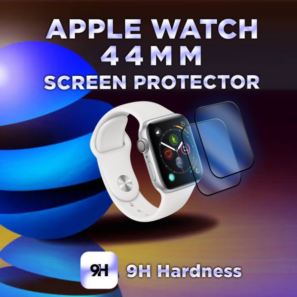 2 Pack Apple Watch 44mm -Härdat glas 9H – Super kvalitet 3D