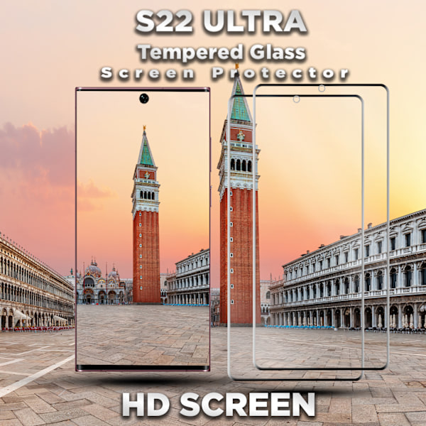 2-Pack SAMSUNG S22 ULTRA Näytönsuoja - Karkaistu Lasi 9H - Super laatu 3D