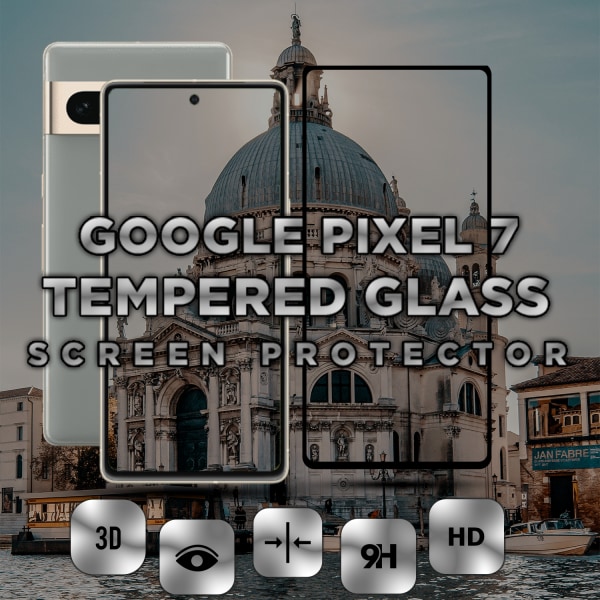 Google Pixel 7 - Härdat Glas 9H - Super kvalitet 3D Skärmskydd