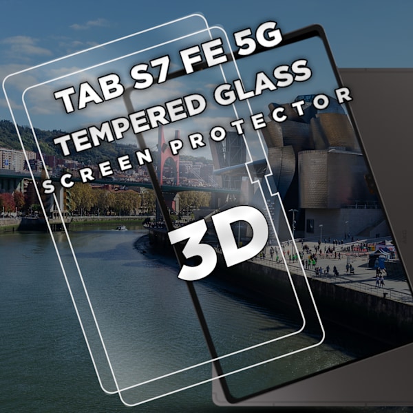 2-Pack SAMSUNG GALAXY TAB S7 Skærmbeskyttelse - Hærdet Glas 9H - Super kvalitet 3D