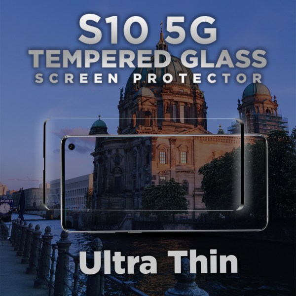 Samsung Galaxy S10 5G - Härdat glas 9H – Super kvalitet 3D