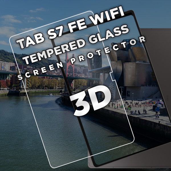 1-Pack SAMSUNG GALAXY TAB S7 Näytönsuoja - Karkaistu Lasi 9H - Super laatu 3D