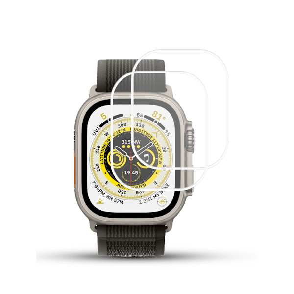 2-Pack APPLE WATCH ULTRA 49MM -Skyddsfilm i 3D – Super Kvalitet