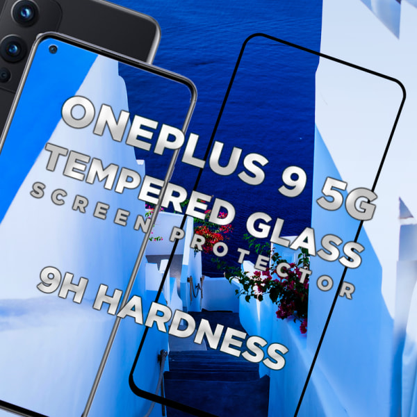 OnePlus 9 5G - Härdat Glas 9H - Super kvalitet 3D Skärmskydd