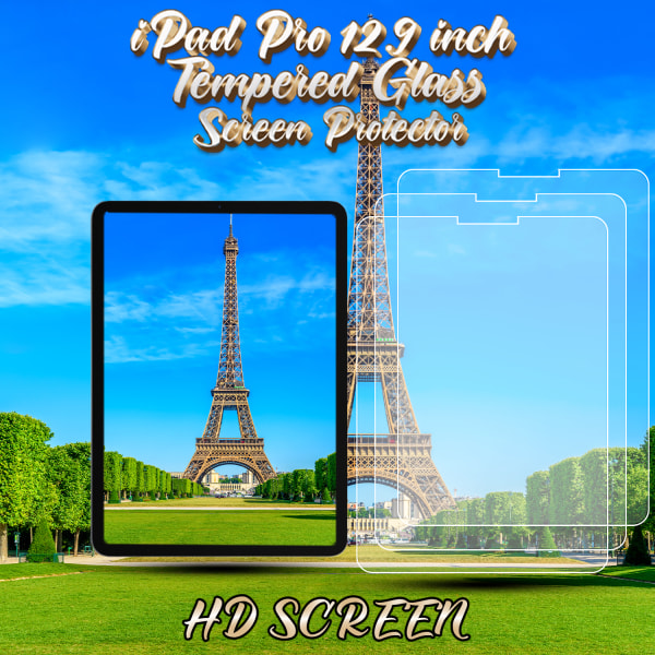 3-Pack Apple iPad Pro (12.9 inch) - Härdat Glas 9H - Super Kvalitet Skärmskydd