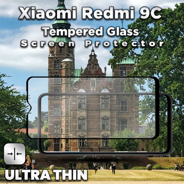 Xiaomi Redmi 9C - Härdat Glas 9H - Super kvalitet 3D Skärmskydd