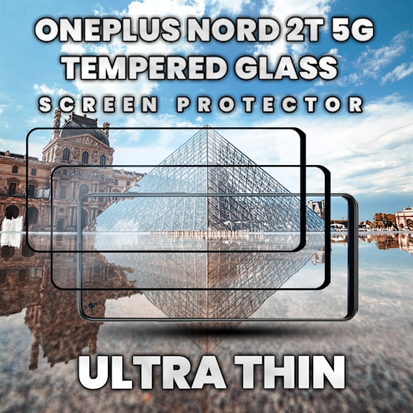 2-Pack OnePlus Nord 2T 5G - Härdat Glas 9H - Super kvalitet 3D Skärmskydd