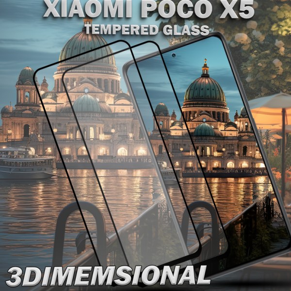 2-Pack XIAOMI POCO X5 Skärmskydd - Härdat Glas 9H - Super kvalitet 3D
