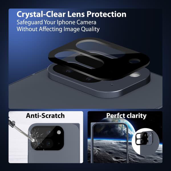2-Pack Google Pixel 10 Pro Fold Skärmskydd & 1-Pack linsskydd - Härdat Glas 9H - Super kvalitet 3D