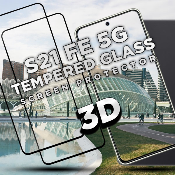 2-Pack SAMSUNG S21 FE Skærmbeskyttelse - Hærdet Glas 9H - Super kvalitet 3D
