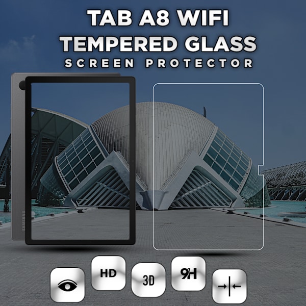 1-Pack SAMSUNG GALAXY TAB A8 Näytönsuoja - Karkaistu Lasi 9H - Super laatu 3D