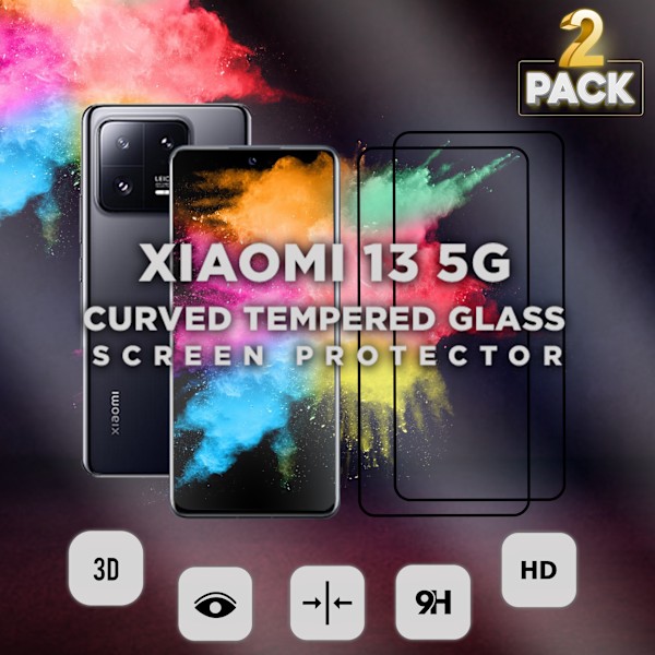 2-Pack XIAOMI 13 Näytönsuoja - Karkaistu Lasi 9H - Super laatu 3D