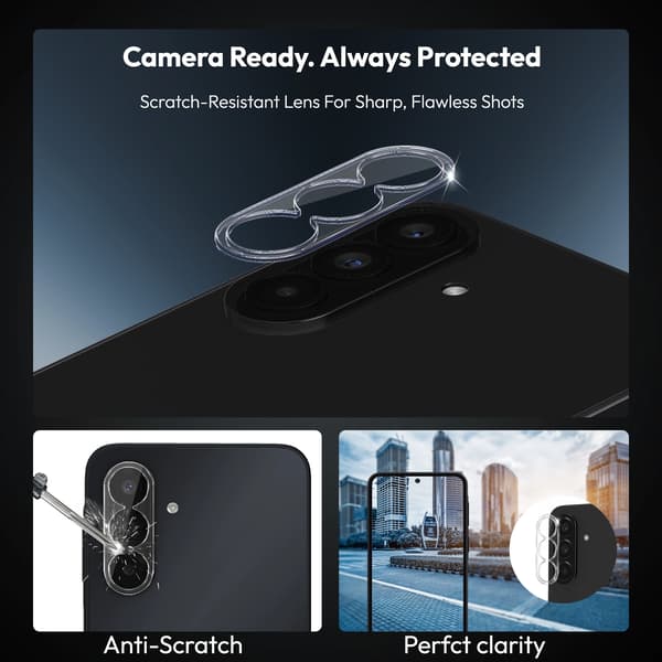 2-Pack Samaung A37 Privacy Skärmskydd & 2-Pack linsskydd - Härdat Glas | [Automatisk Installation] - Bubbelfritt