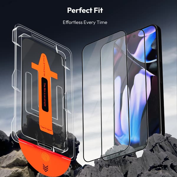 2-Pack Google Pixel 9 Pro Skärmskydd & 1-Pack linsskydd - Härdat Glas | [Automatisk Installation] - Bubbelfritt
