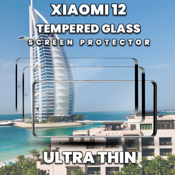 2 Pack Xiaomi 12 - Härdat glas 9H-Super kvalitet 3D Skärmskydd