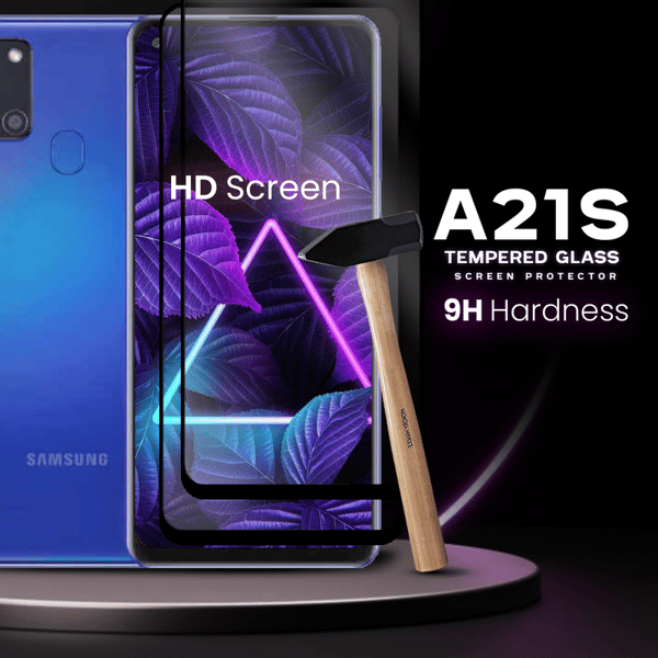 2 Pack Samsung Galaxy A21s - Härdat Glas 9H - Super Kvalitet 3D
