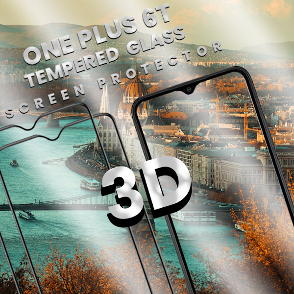 2-Pack ONEPLUS 6T Näytönsuoja - Karkaistu Lasi 9H - Super laatu 3D