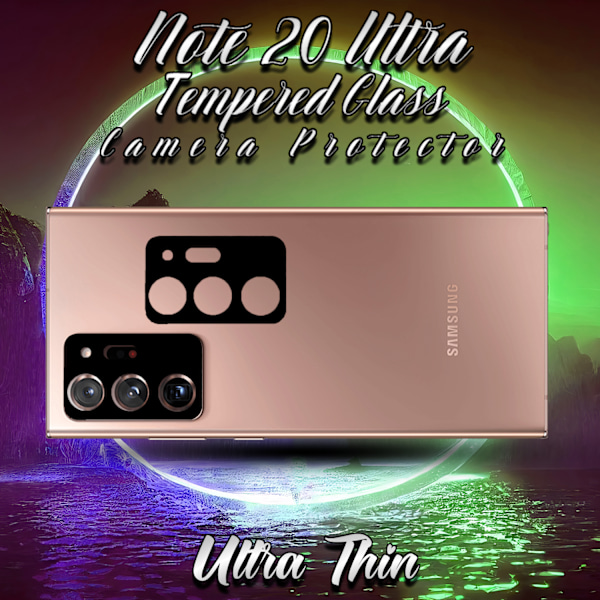 2-Pack Linsskydd Samsung Galaxy Note 20 Ultra - Härdat Glas 9H - Super 3D Linsskydd