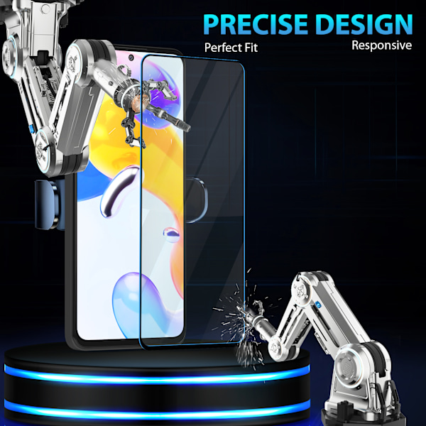 1-Pack Xiaomi Redmi Note 11 Pro Skärmskydd & 1-Pack linsskydd - Härdat Glas 9H - Super kvalitet 3D