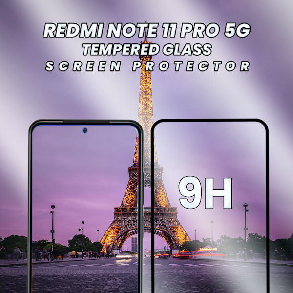 1-Pack XIAOMI REDMI NOTE 11 PRO Näytönsuoja - Karkaistu Lasi 9H - Super laatu 3D