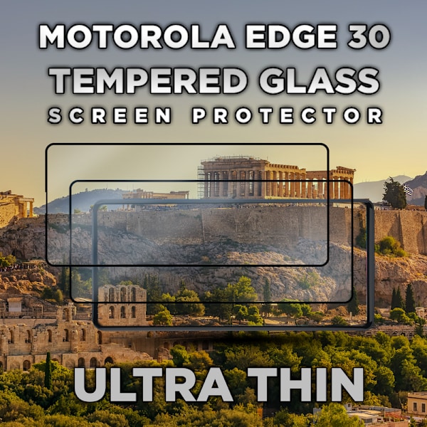 2-Pack MOTOROLA EDGE 30 Näytönsuoja - Karkaistu Lasi 9H - Super laatu 3D