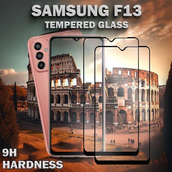 2-Pack SAMSUNG F13 Skærmbeskyttelse - Hærdet Glas 9H - Super kvalitet 3D