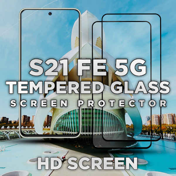 2-Pack SAMSUNG S21 FE Skærmbeskyttelse - Hærdet Glas 9H - Super kvalitet 3D
