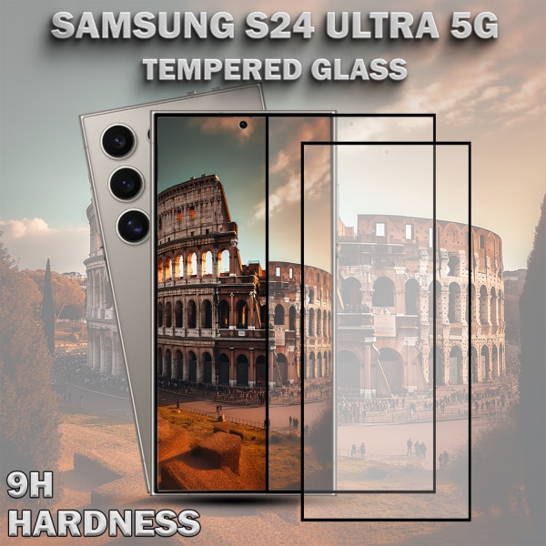 2-Pack SAMSUNG S24 ULTRA 5G Skärmskydd - Härdat Glas 9H - Super kvalitet 3D