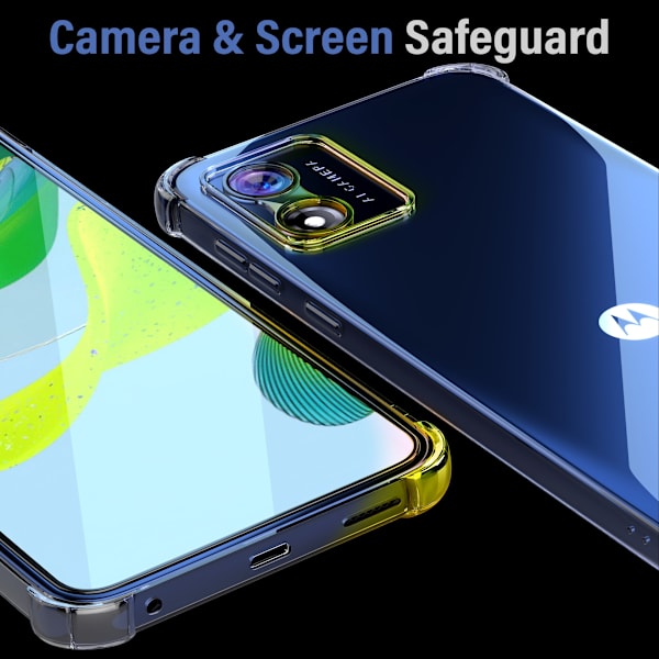 Motorola Moto E13 Transparent Skal - Skydd med Extra Kant
