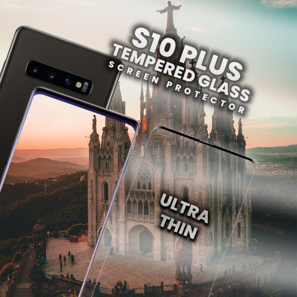 Samsung Galaxy S10 Plus - Härdat Glas 9H - Super kvalitet 3D