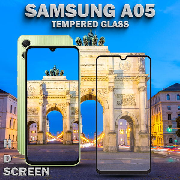 1-Pack SAMSUNG GALAXY A05 Skærmbeskyttelse - Hærdet Glas 9H - Super kvalitet 3D