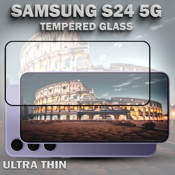 1-Pack SAMSUNG S24 Näytönsuoja - Karkaistu Lasi 9H - Super laatu 3D