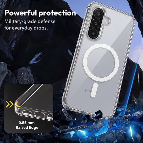 MagCase til Samsung A18 – Krystalklart MagSafe-cover
