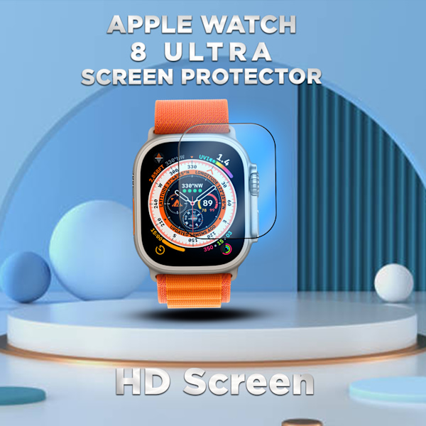 1-Pack APPLE WATCH 8 ULTRA 49MM Näytönsuoja - Karkaistu Lasi 9H - Super laatu 3D