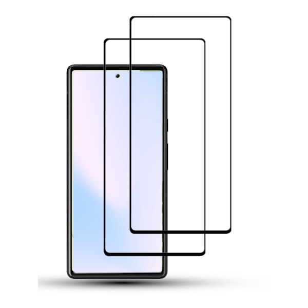 2-Pack GOOGLE PIXEL 6A Näytönsuoja - Karkaistu Lasi 9H - Super laatu 3D