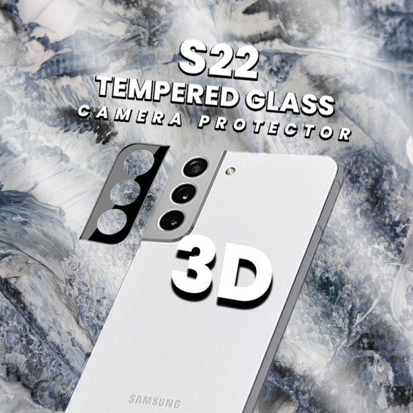 Linsskydd Samsung Galaxy S22 - Härdat Glas 9H - Super 3D