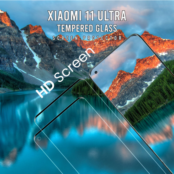 2-Pack Xiaomi 11 Ultra - 9H Härdat glas - Super kvalitet 3D