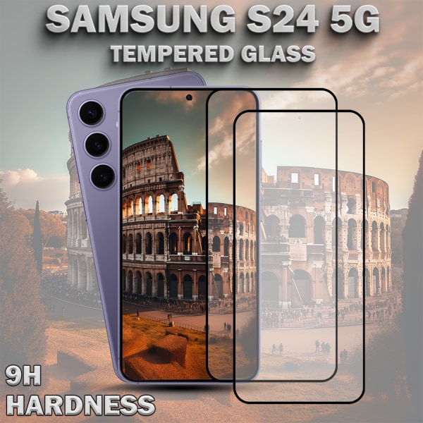 2-Pack SAMSUNG S24 5G Skärmskydd - Härdat Glas 9H - Super kvalitet 3D