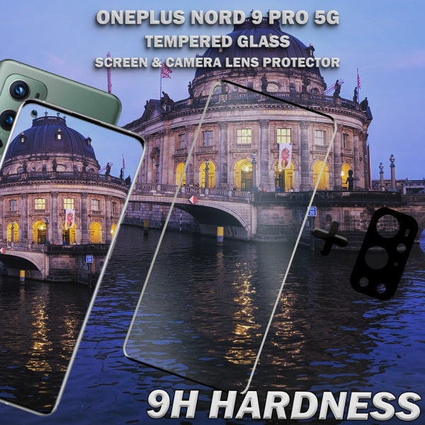 OnePlus 9 Pro 5G & 1-Pack linsskydd - Härdat Glas 9H - Super kvalitet 3D
