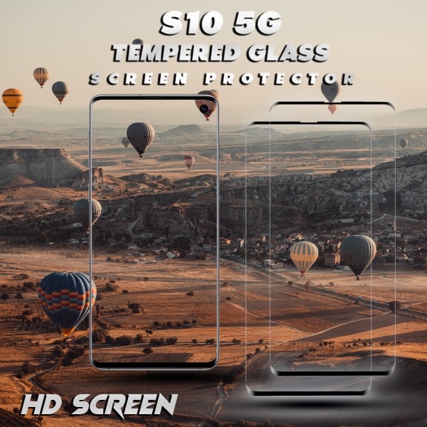 2-Pack Samsung Galaxy S10 5G - Härdat Glas 9H – 3D Skärmskydd - Super kvalitet