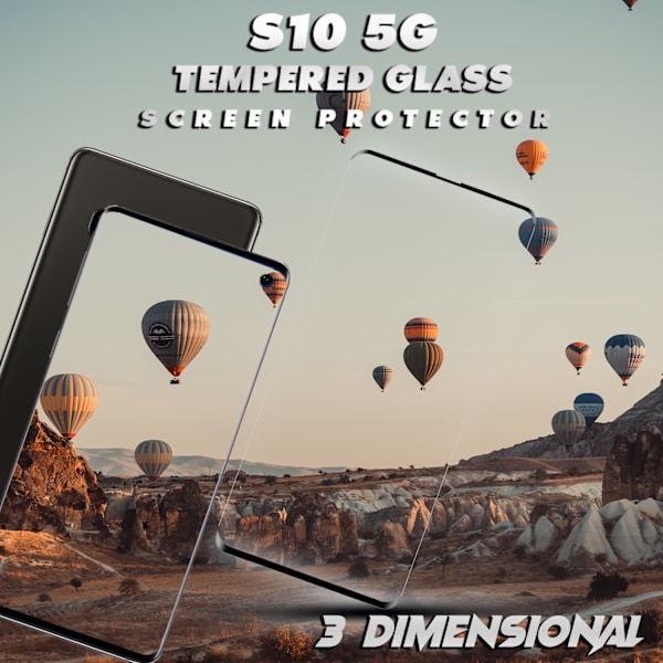 1-Pack Samsung Galaxy S10 Skærmbeskyttelse - Hærdet Glas 9H - Super kvalitet 3D
