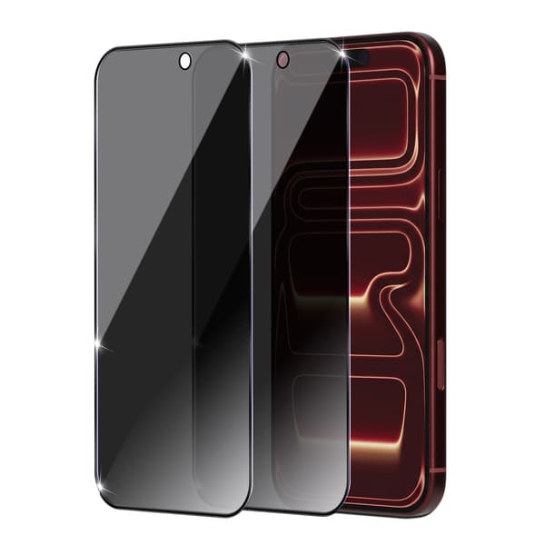 2-Pack iPhone 18 Pro Max Privacy Skærmbeskyttelse - Hærdet Glas 9H - Super kvalitet 3D iPhone 18 Pro Max