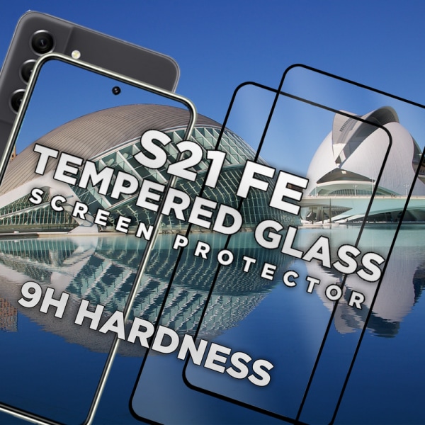 2 Pack Samsung S21 FE - 9H Härdat Glass - Super Kvalitet 3D