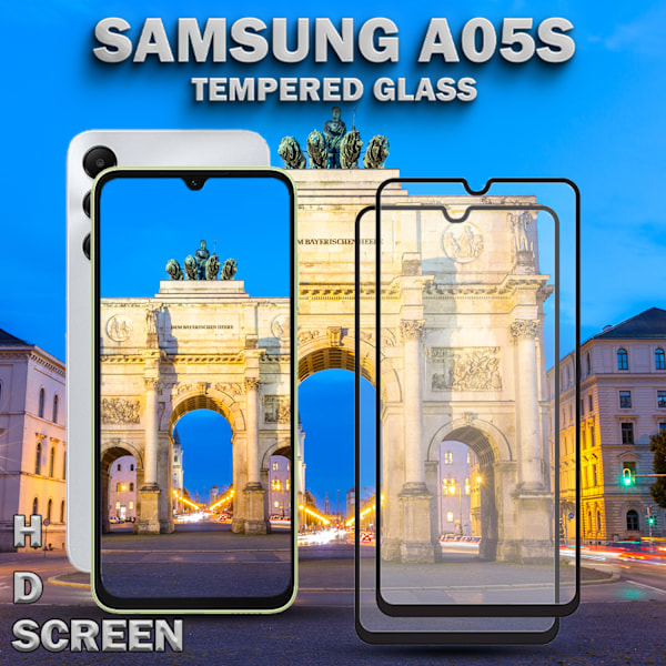 2-Pack Samsung Galaxy A05s - Härdat Glas 9H - Super Kvalitet 3D Skärmskydd