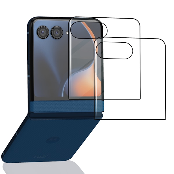 2-Pack Motorola Razr 60 (2025) Skärmskydd - Härdat Glas 9H - Super kvalitet 3D