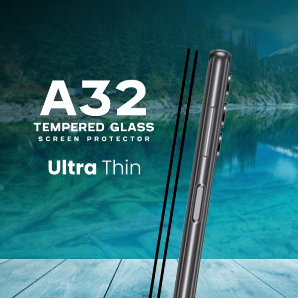 2 Pack Samsung Galaxy A32 - Härdat glas 9H - Super kvalitet 3D