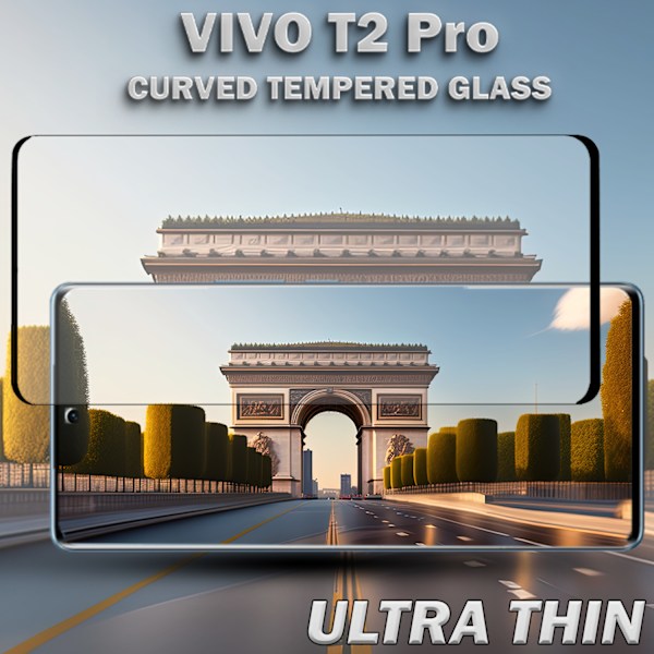 1-Pack Vivo T2 Pro Skärmskydd - Härdat Glas 9H - Super kvalitet 3D